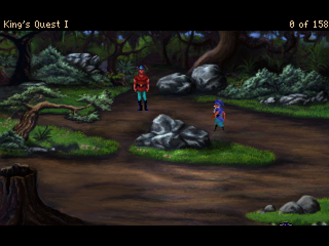 King's Quest: Quest for the Crown (Windows) screenshot: 4.0 version: Dwarf thief