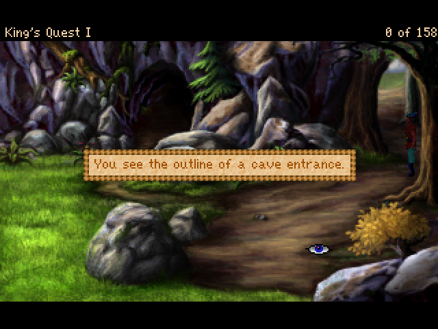 King's Quest: Quest for the Crown (Windows) screenshot: 4.0 version: Cave entrance