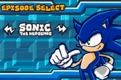 Sonic Battle (Game Boy Advance) screenshot: Character Select Menu