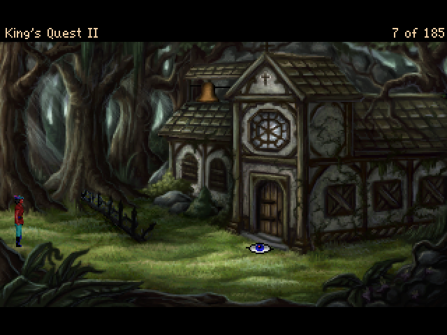 King's Quest II: Romancing the Stones (Windows) screenshot: Version 3.0: Church
