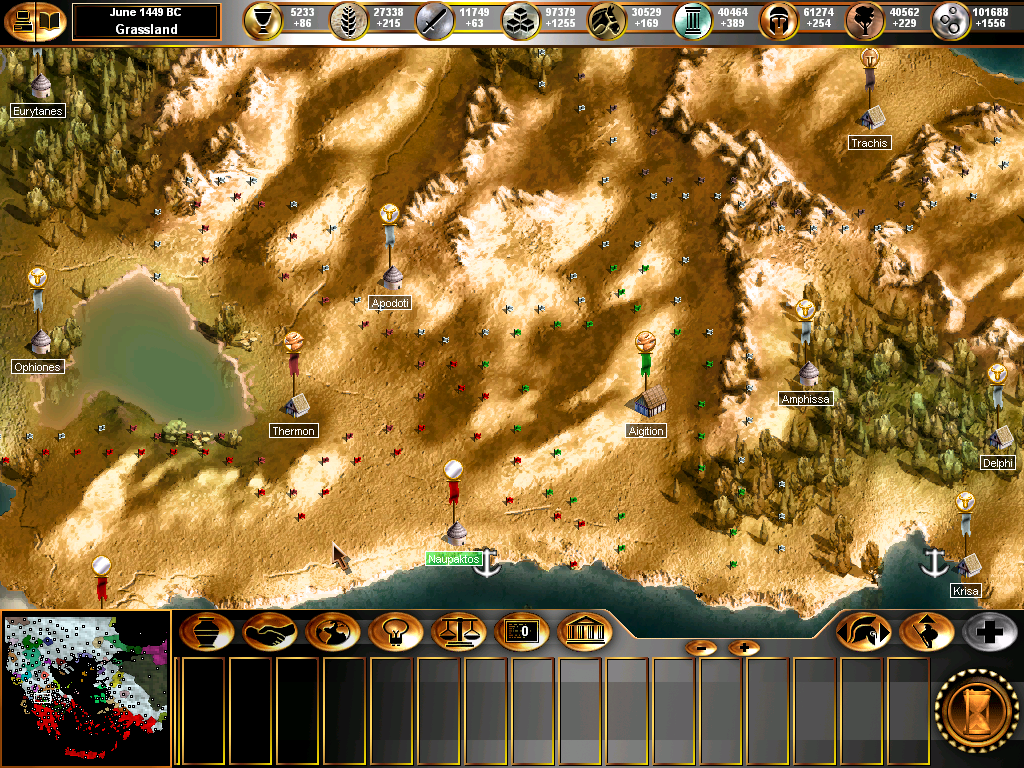 Gates of Troy (Windows) screenshot: Borders