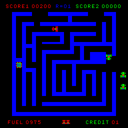 Screenshot of Route-16 (Arcade, 1981) - MobyGames