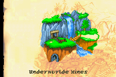 Sabre Wulf (Game Boy Advance) screenshot: Level select screen