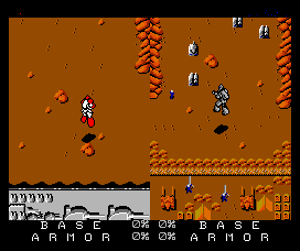 Herzog (MSX) screenshot: Two player mode