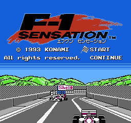 Formula 1 Sensation (NES) screenshot: Japanese title