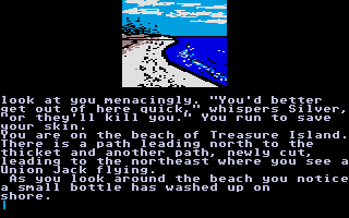 Treasure Island (Atari ST) screenshot: Beach.
