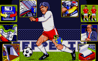 Graeme Souness Soccer Manager (Atari ST) screenshot: Main menu