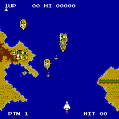 Zoar (Arcade) screenshot: Bomb the boats