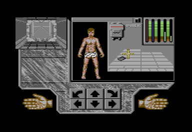 Xenomorph (Commodore 64) screenshot: Inventory