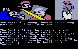 Treasure Island (Atari ST) screenshot: Pirates!