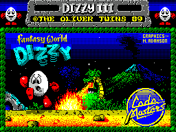 Fantasy World Dizzy (ZX Spectrum) screenshot: Loading screen