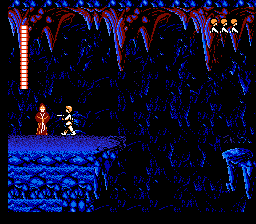 Star Wars (NES) screenshot: Finding Obi-Wan Kenobi in a cave.