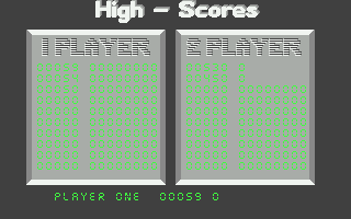 Zero Gravity (Atari ST) screenshot: High scores