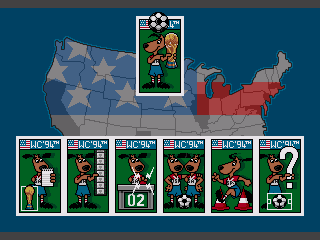 World Cup USA 94 (SEGA CD) screenshot: Main menu