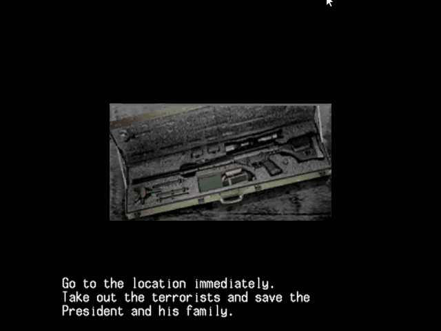 Silent Scope (Dreamcast) screenshot: Intro in Story Mode