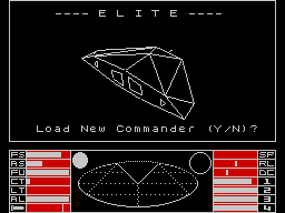 Elite (ZX Spectrum) screenshot: The Cobra MK III