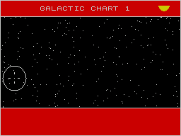 Elite (ZX Spectrum) screenshot: Galactic chart 1