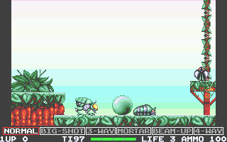 Venus the Flytrap (Atari ST) screenshot: Shoot the bug