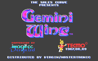 Gemini Wing (Atari ST) screenshot: Title screen