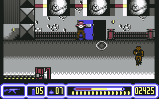 Die Hard 2: Die Harder (Commodore 64) screenshot: Boss