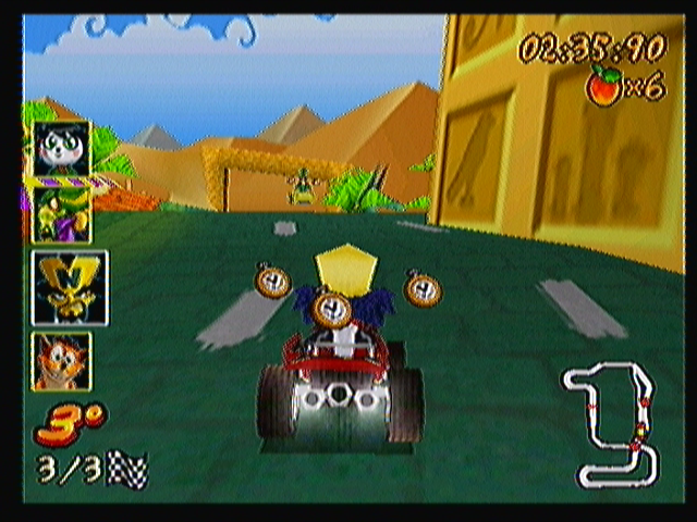 Screenshot of Crash Bandicoot Nitro Kart 3D (Zeebo, 2008) MobyGames