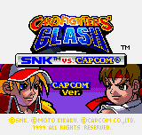 SNK vs. Capcom: Card Fighters' Clash - Capcom Cardfighter's Version (Neo Geo Pocket Color) screenshot: Title screen.