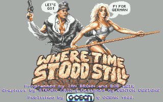Where Time Stood Still (Atari ST) screenshot: Title screen