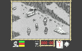 Where Time Stood Still (Atari ST) screenshot: Starting position