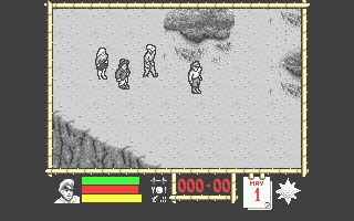 Where Time Stood Still (Atari ST) screenshot: Nice the laziness of the graphics conversion