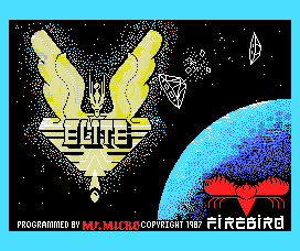 Elite (MSX) screenshot: Loading screen