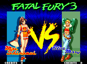 Fatal Fury 3: Road to the Final Victory (Neo Geo) screenshot: VS screen.