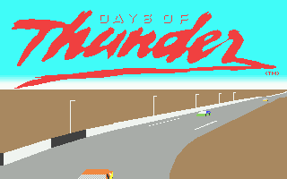Days of Thunder (Atari ST) screenshot: Title screen 2