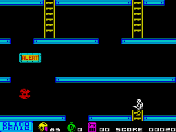 Blind Panic (ZX Spectrum) screenshot: The next vertical screen