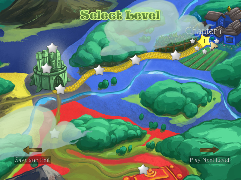 The Wonderful Wizard of Oz (Windows) screenshot: The map of Oz.