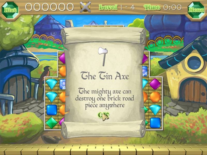 The Wonderful Wizard of Oz (Windows) screenshot: Another bonus item, the tin axe.