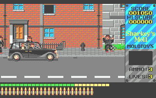 Sharkey's Moll (Atari ST) screenshot: Mostly people with 1 car right now