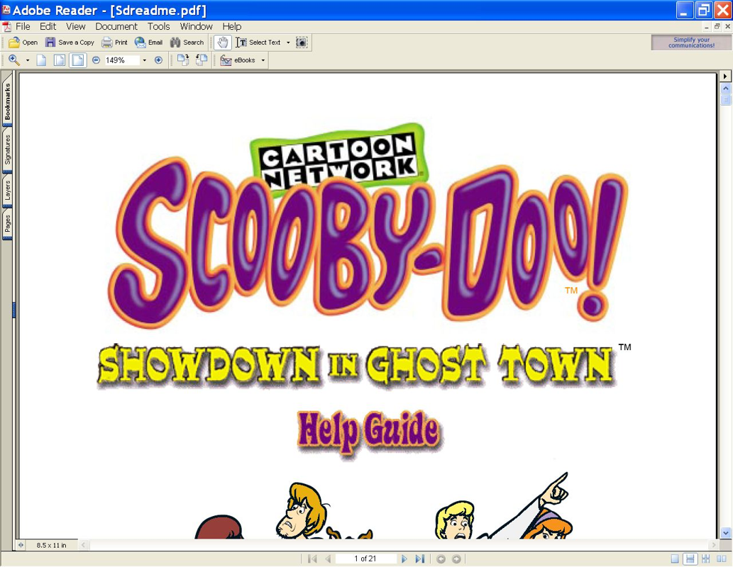 Screenshot of Scooby-Doo!: Show Down in Ghost Town (Windows, 2000
