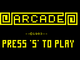 Grid Run and Pontoon (ZX Spectrum) screenshot: Grid Run starting screen
