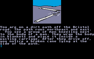 Treasure Island (Atari ST) screenshot: Pew's cane.