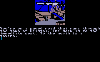 Treasure Island (Atari ST) screenshot: Dockside.