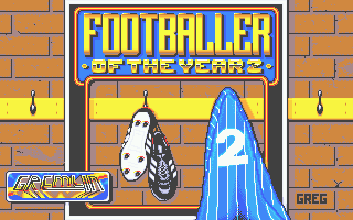 Footballer of the Year 2 (Atari ST) screenshot: Title screen