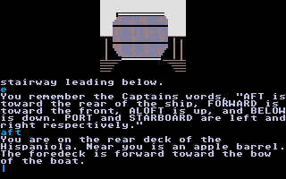 Treasure Island (Atari ST) screenshot: Apple barrel.