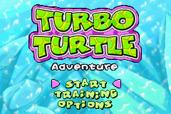 Turbo Turtle Adventure (Game Boy Advance) screenshot: Title screen