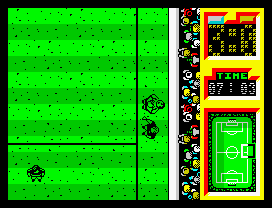 Emilio Butragueño ¡Fútbol! (ZX Spectrum) screenshot: Throw In