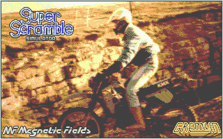 Super Scramble Simulator (Atari ST) screenshot: Title screen