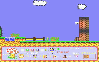 Terry's Big Adventure (Atari ST) screenshot: Level 1 complete