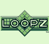 Loopz (Game Boy) screenshot: Title screen