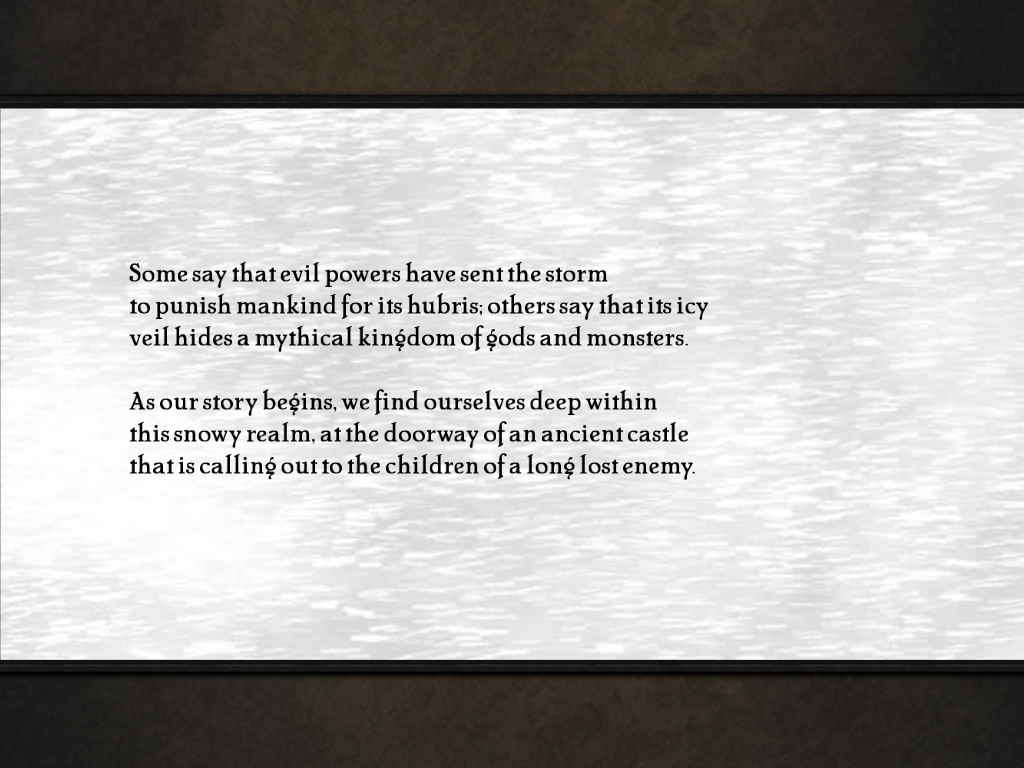 Runespell: Overture (Windows) screenshot: Opening storyline