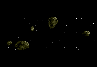 Heavy Nova (Genesis) screenshot: Asteroids from the intro