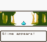 Dragon Warrior I & II (Game Boy Color) screenshot: Dragon Warrior I combat on GBC